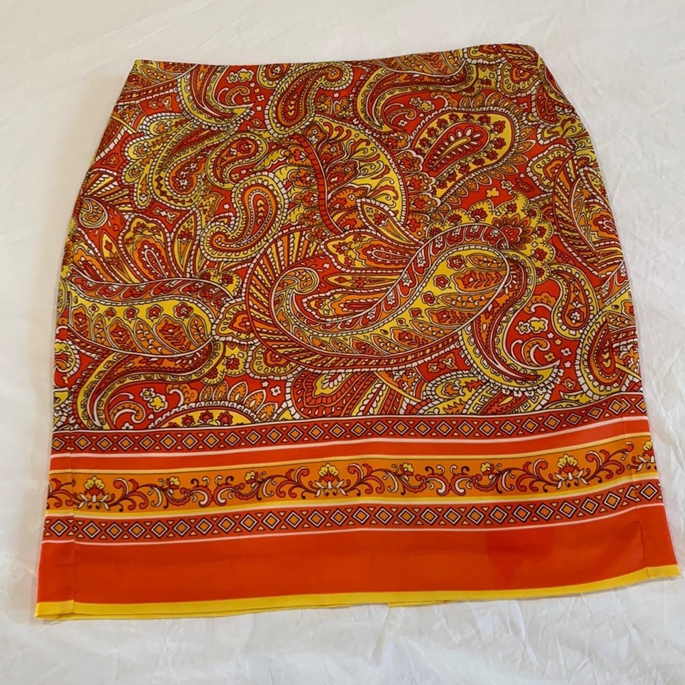 Vintage Vince Camuto Paisley Mini Skirt